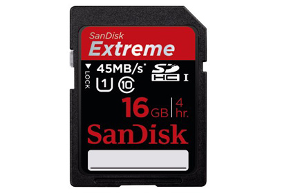 kQ 16 GB SDHC SanDisk Extreme Class 10 Full HD Speicherkarte 45MB/s UHS-I 16GB