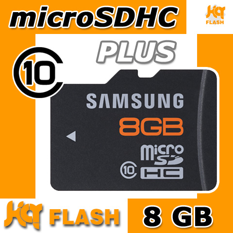 kQ Samsung microSDHC 8GB Class 10 micro SD HC 8 GB PLUS MB-MP8GA/EU Highspeed