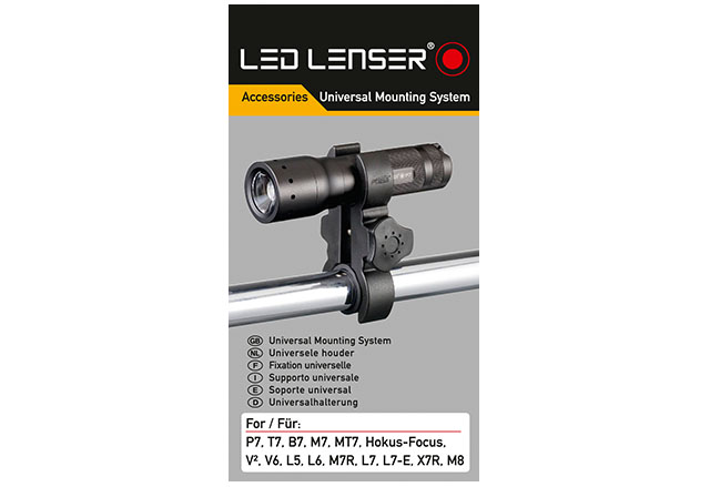 kQ LED LENSER Universal Mounting System 0362 - P7 P7.2 B7 B7.2 T7 T7.2 ...